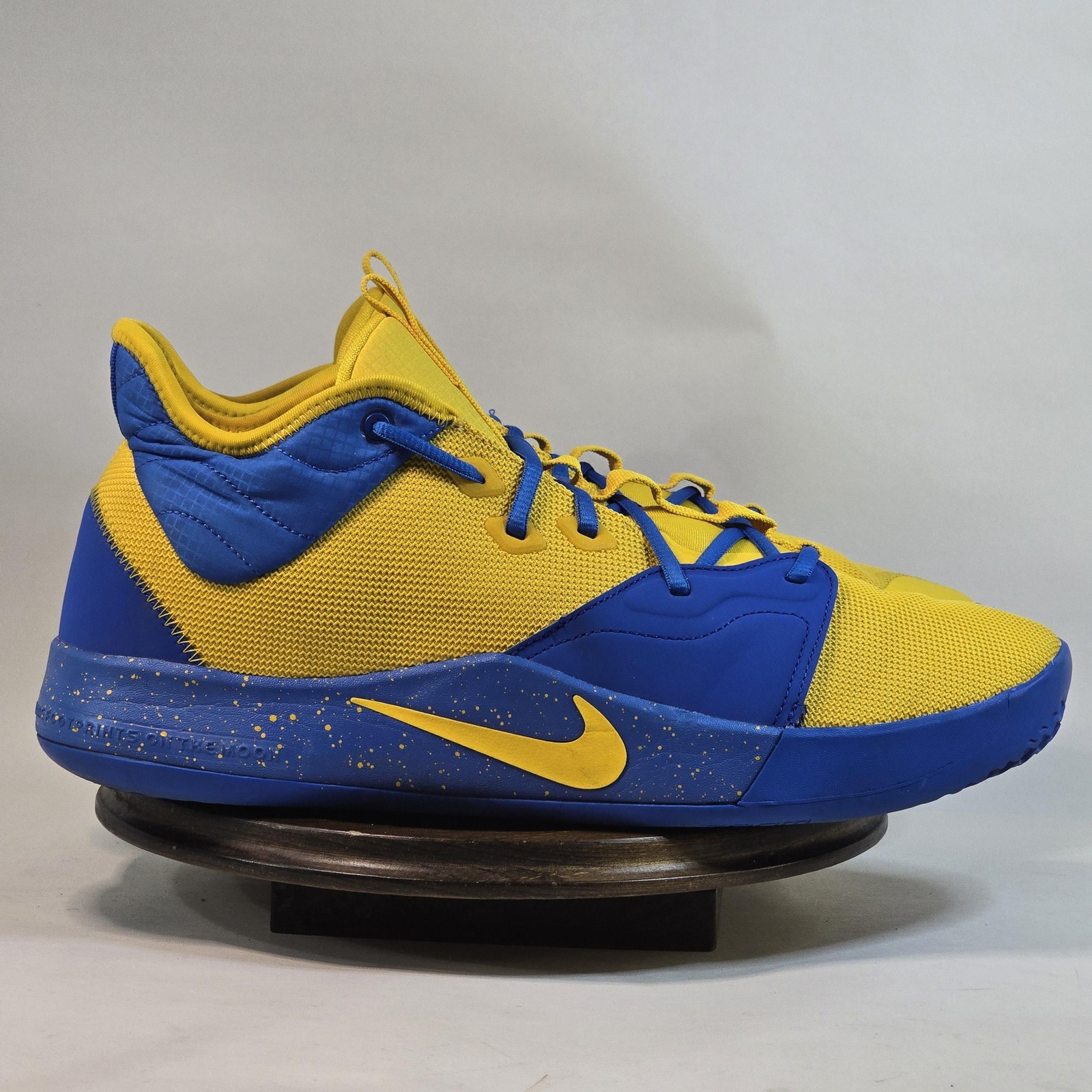Mens Size 13 Blue Yellow Muhls Basketball Av7928-991 Swoosh 