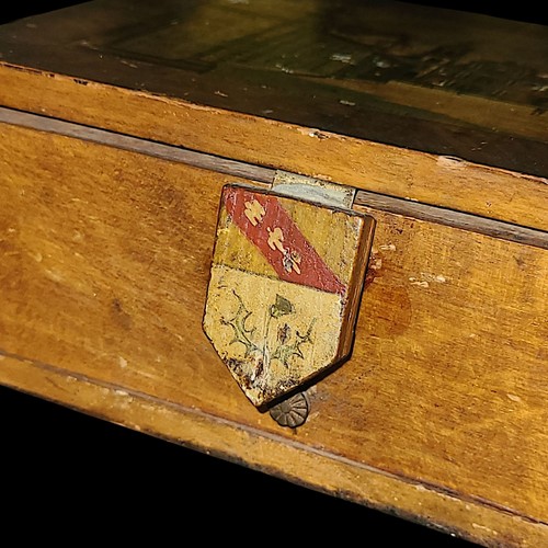 Antike Holzkiste aus Handarbeit Vintage - Bild 4 von 6