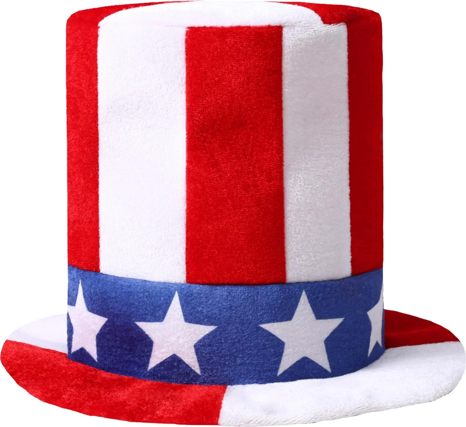 4th of July Hats for Kids Boys American Flag Top Hat, Red, Kid