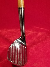 1910-20s Spalding Kro-Flite Deep Groove Pitching Wedge Hickory Shaft Golf Club