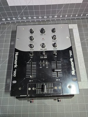 NUMARK DM950 2 Channel Mixer Fader Untested DJ Set No Power Cable #R53