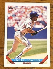 Topps 1993 Andre Dawson Chicago Cubs #265 Hall of Fame Vintage Baseball Card