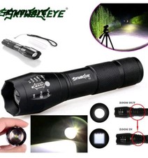 Super Bright LED Torch 50000LM  4x Batteries Flashlight 3 Modes Zoom IP67 