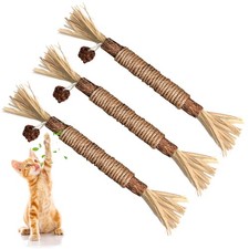 3 Pack Silvervine Cat Toy, Silvervines Sticks Cat Toys for Indoor Cats