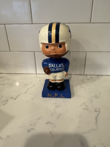 Vintage 60er Jahre Dallas Cowboys Bobblehead Nodder Original