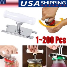 Jar Lid Bottle Opener Can Adjustable Remover Stainless Steel Twist Off Grip Easy