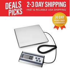 Stainless Steel Digital Postal Scale: Accurate Weight Measurements up to 440lbs