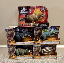 FIVE Jurassic World Dominion Ceratosaurus ROAR STRIKERS Dinosaur Lot NIB