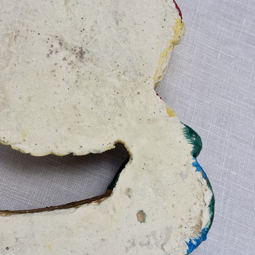 Christmas Santa ‘Peace On Earth’ Paper Mache Hanging Sign Holiday Decor - Picture 9 of 9