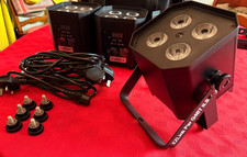 Chauvet -  4 SET- EZLink Par Q4BT ILS - Wireless Quad-Colour - RGBA LED  + Case 