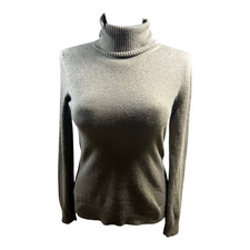 Loro Piana Rollkragenpullover Damen Beige Cashmere Strick Italien Deutsche Gr 38