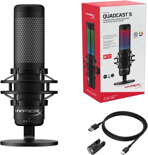 HyperX QuadCast S – RGB USB Condenser Microphone for PC, PS4 and Mac - 第 11/12 張圖片