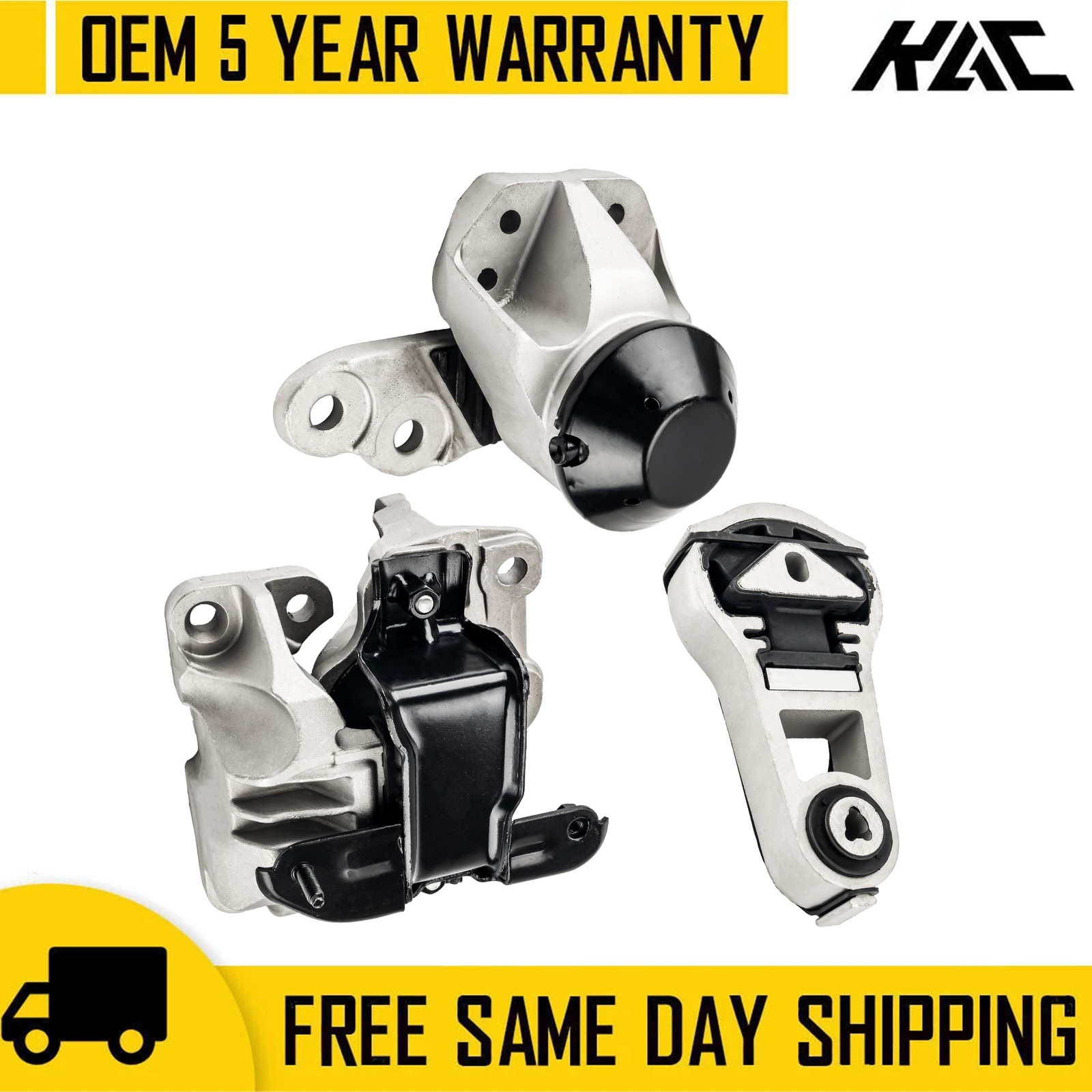 Engine Mounts Set of 3 For 2011-2015 Ford Explorer 2016-2017 V6 3.5L