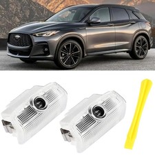 LED Welcome Car Door Light Logo Projector compatible with Infi White 2 Pcs