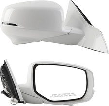 Right Passenger Mirror w/ Camera Heated Signal for 2013-2015 Honda Accord White