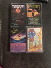 Country Greatest Hits Music Cassette Tapes 60  s 70  s And 80  s Lot Of 4