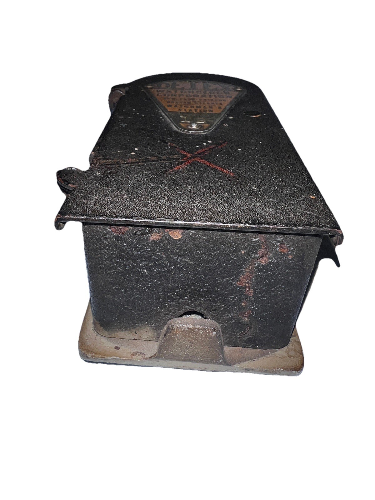 Vintage DETEX Watch Clock Corp Watchman’s Station Box #16 w/ #16 Key on Chain