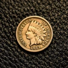 (ITM-7650) 1863 Indian Cent ~ Fine + (F+ / FN+) Condition ~ COMBINED SHIPPING!