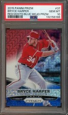 2015 Panini Prizm #37 Bryce Harper GEM-MT Red/White/Blue Mojo Nationals 8186