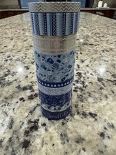 Christmas Washi Tape 9-Pack With Trees, Mittens, Snowflakes Decorative Tape NEW