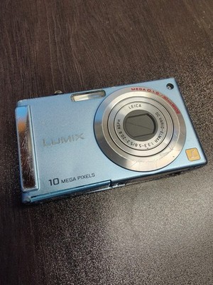 Panasonic Lumix DMC-FS5 10.1MP Digital Camera Blue Leica Lens Tested Works 