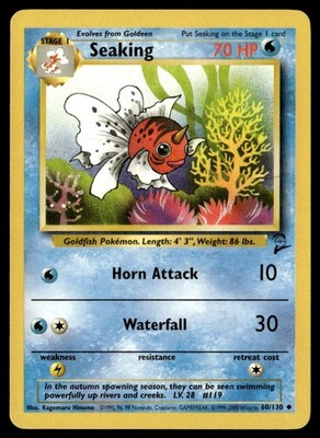 Seaking Uncommon Base Set 2 060/130 NM Pokémon TCG