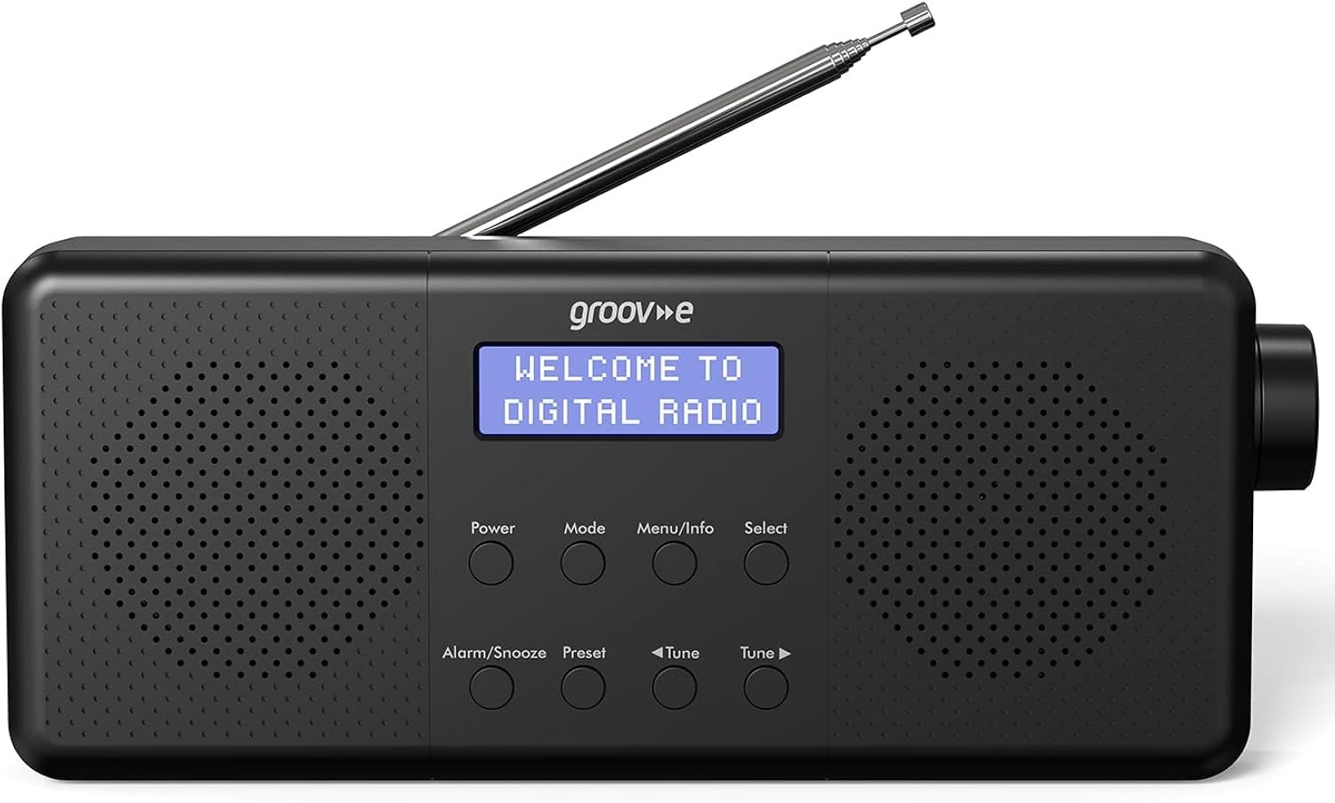 Groov-e Vienna Rechargeable DAB/FM Digital Radio with Alarm, Bluetooth, LCD - Image 2