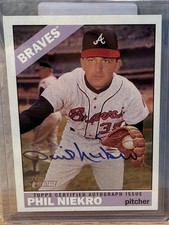 2015 Topps Heritage Phil Niekro Real One Autograph #ROAH-PN HOF Auto NM