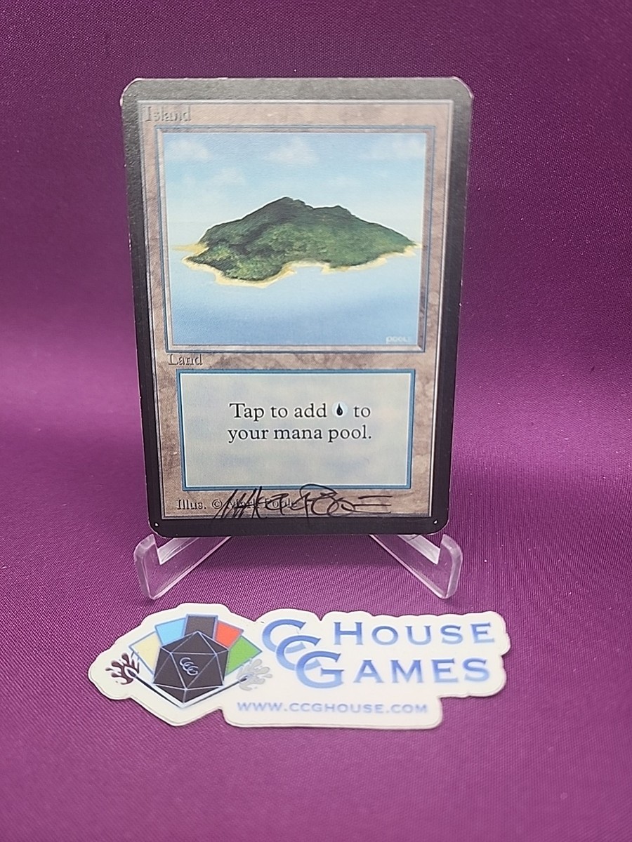 MTG Island (B) Alpha Early 90s Vintage Signed Mark Poole