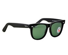 Ray-Ban Sunglasses RB2140 Original Wayfarer Black Frame Green Lenses 50mm Unisex