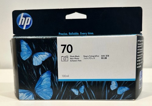 HP C9449A cartuccia inchiostro originale HP 70 foto inchiostro nero 130 ml in scatola scadenza agosto 2021