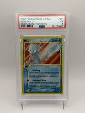 Pokémon Gold Star Mew Star Holo Ultra Rare EX Dragon Frontiers #101 PSA 5
