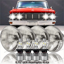 Dot 4pcs 5 34 5.75 Led Headlights Angel Eyes High Low Beam For Mercury