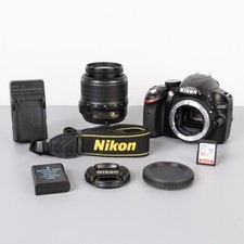Nikon D3200 24.2MP DSLR Camera, Lens, Charger, Battery, Memory Card, Neck Strap