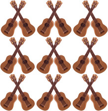 25Pcs Miniature Guitars, Small Guitar Models, Dollhouse Musical Instruments, Res