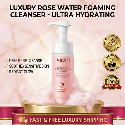Aavini Foam Cleanser 150ml   Amino Acid + APG, Gentle, Non-Drying, Hydrating