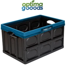 InstaCrate 12 Gallon Collapsible Storage Tote Bin – Stackable Folding Crate.