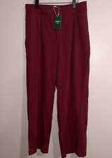 Halara Women s Flex High Waisted Straight Leg Work Pants Size: XL Biking Red NEW
