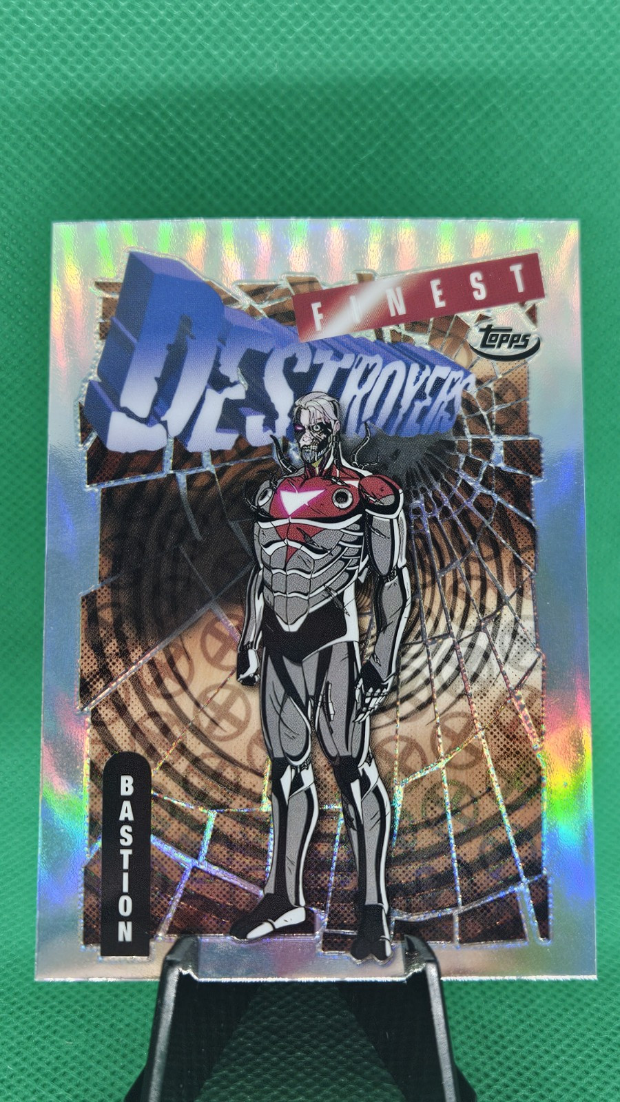 2025 Topps Finest Marvel X-Men '97 HOLO Silver Refractor #50 Bastion