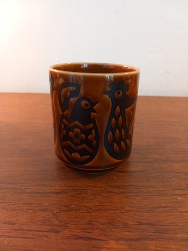 Hornsea England Hahn Huhn John Clappison Keramik Kaffeebecher Vintage MCM - Bild 2 von 8