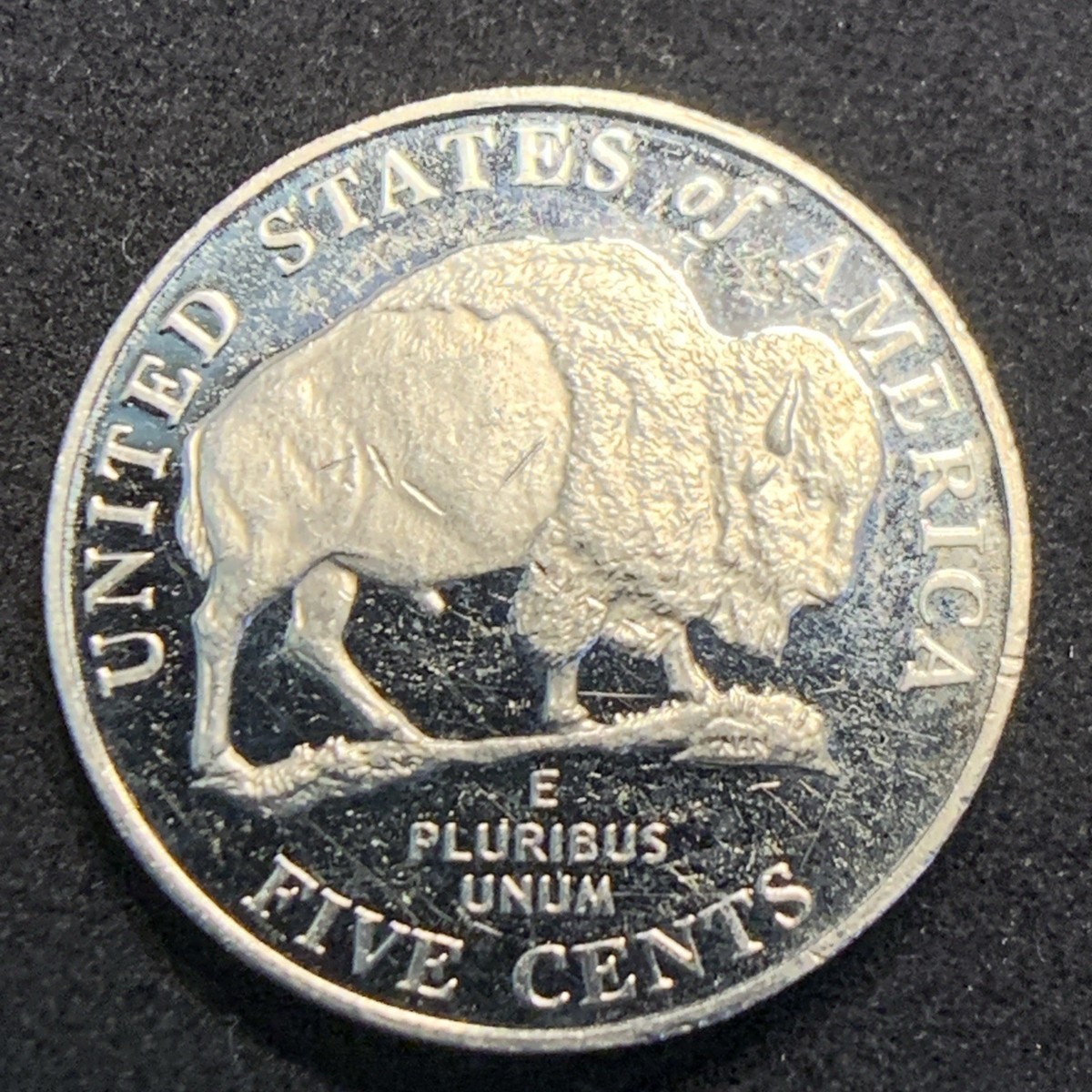 PROOF 2005 “S”- 5c Five Cents-US Jefferson Bison Nickel!! Mirror