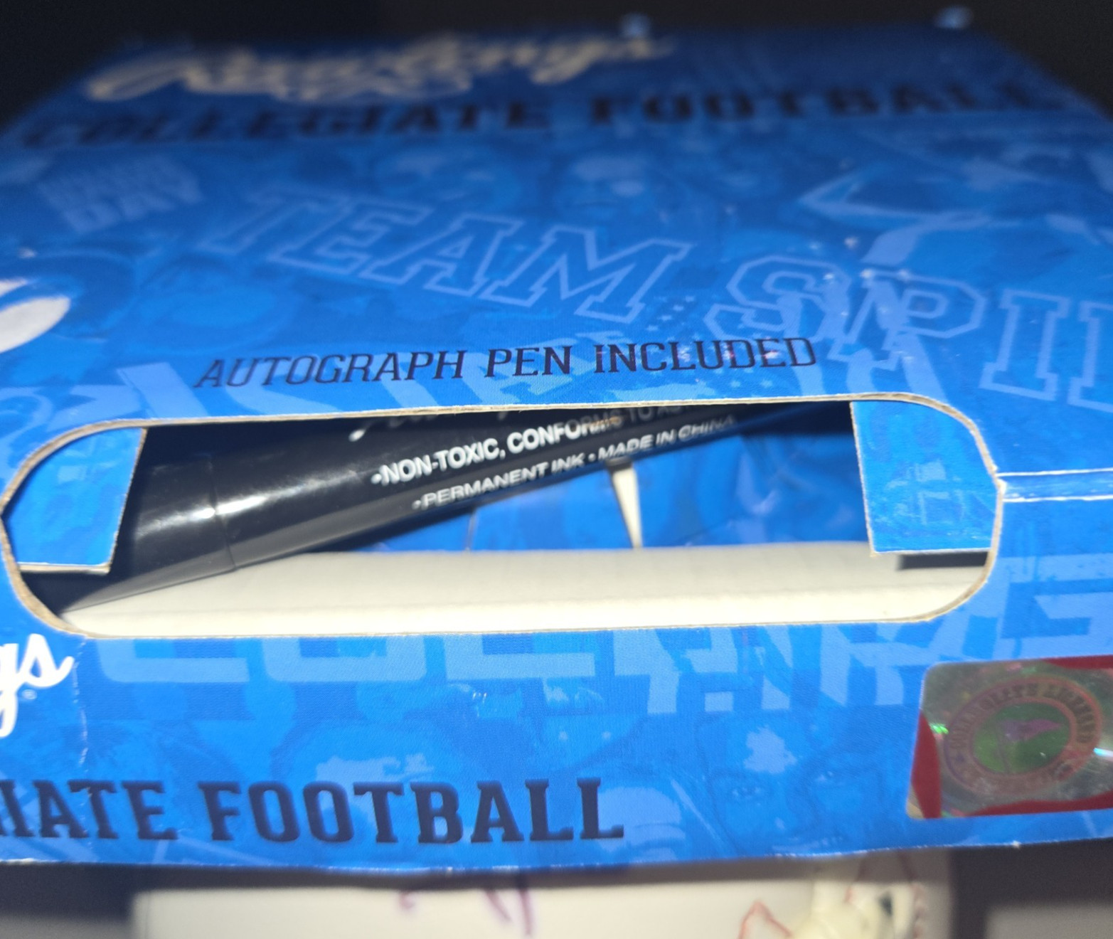 AJ Hawk Ohio State #47 Signed Autographed Football Embroidered Logo Buckeyes