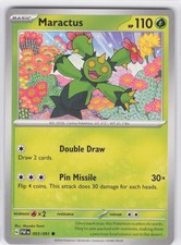 2024 Maractus Common SV: Paldean Fates 003/091 NM Normal LP-NM