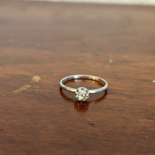 Lot Of 5 Vintage April Birthstone Rings Sizes 7 & 8.5 Silver And Gold Tone - Picture 9 of 17