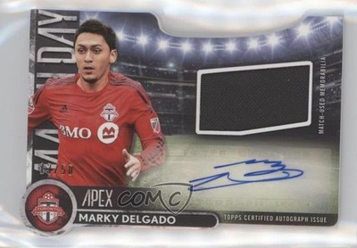 2016 Topps Apex Match Day Die-Cut Relics 13/50 Marky Delgado #MDAR-MD Auto 7gk