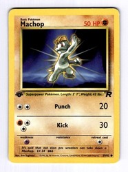 Machop 59/82 Team Rocket 1st Edition Common