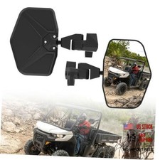 for Can Am Defender, Wider Adjustable Rear View Mirror UTV 2PCS Side Mirrors
