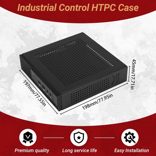 ITX Computer GehäUse TX02 Desktop GehäUse HTPC GehäUse für die Industriell2584 - Afbeelding 7 van 7