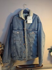 Image of Only & Sons Sherpa Denim Jacket. Large. Brand New With Tag Original Price £65