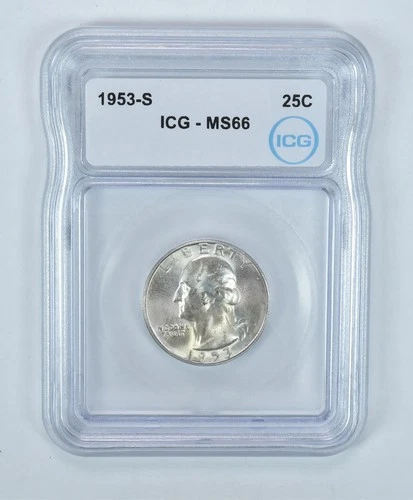 1953-S Washington Quarter MS66 ICG *0428